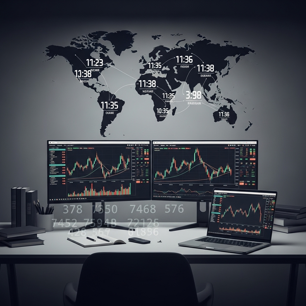 Forex Trading Desk Multiple Monitors